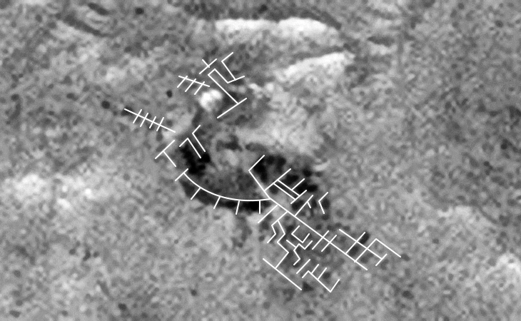 An outline of the structure (click for larger image at 1:1 scale)