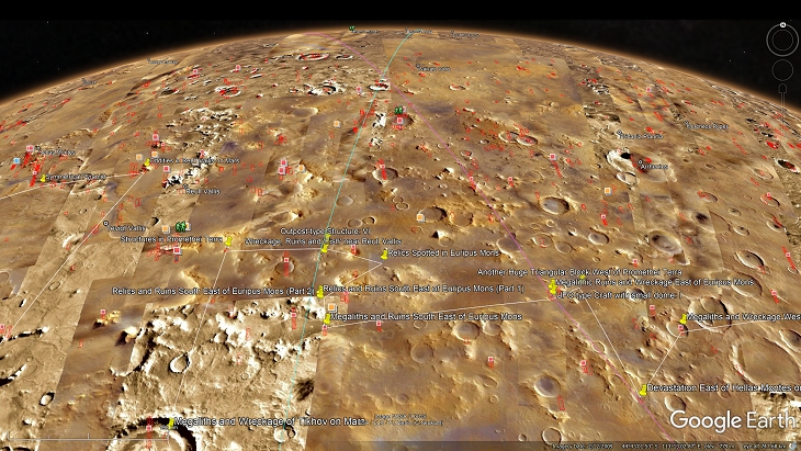 An elevated view of this site being analyzed