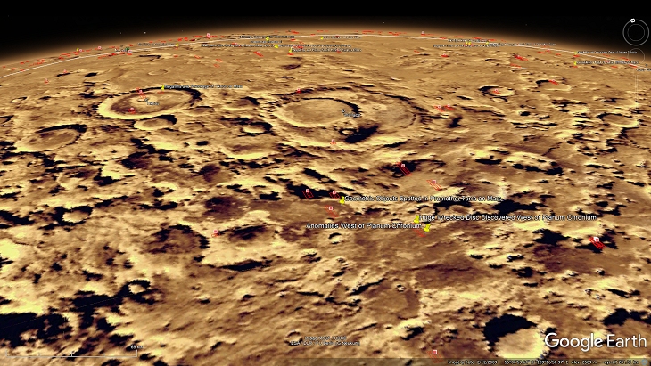 An elevated view of this site being analyzed