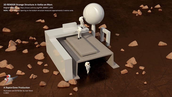 Illustration/3D render artists impression of the anomaly (click for larger image)