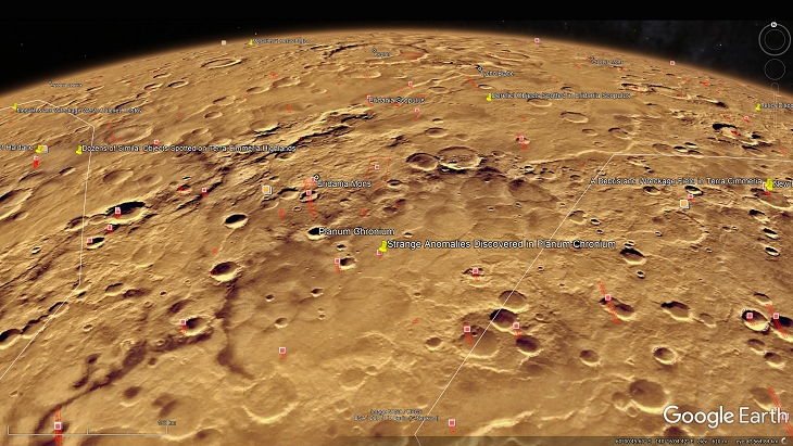 An elevated view of this site being analyzed