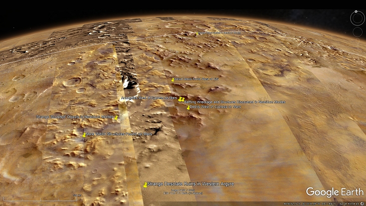 An elevated view of this site being analyzed