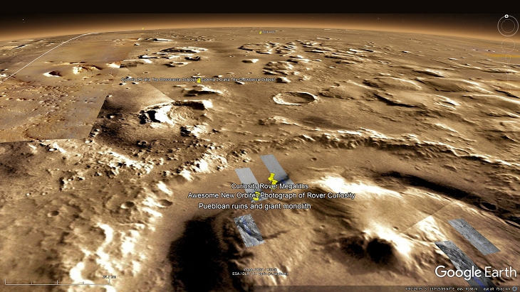 An elevated view of this site being analyzed