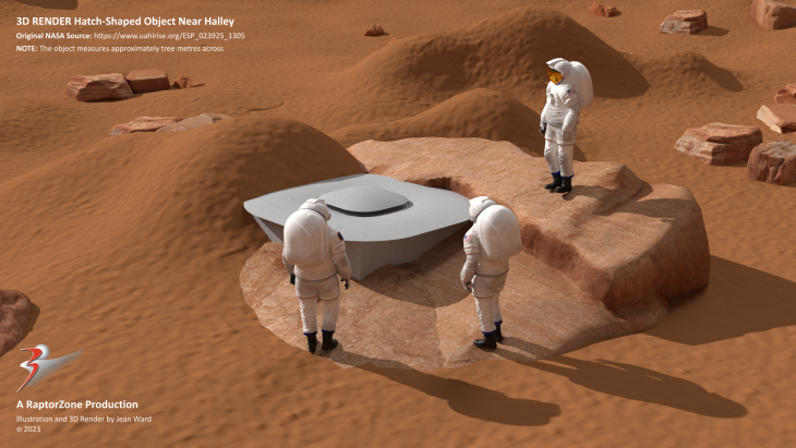 A 3D illustration/artists impression of the anomalies (click for larger image)