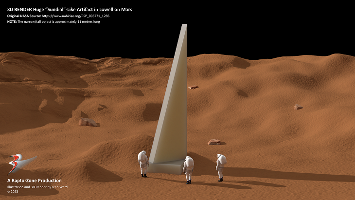 A 3D illustration/artists impression of the anomalies (click for larger image)