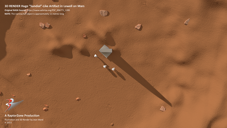 A 3D illustration/artists impression of the anomalies (click for larger image)