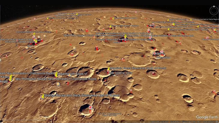 An elevated view of this site being analyzed