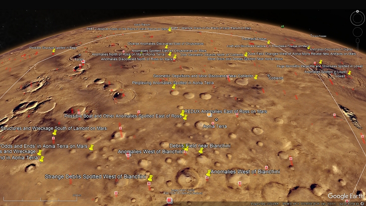 An elevated view of this site being analyzed