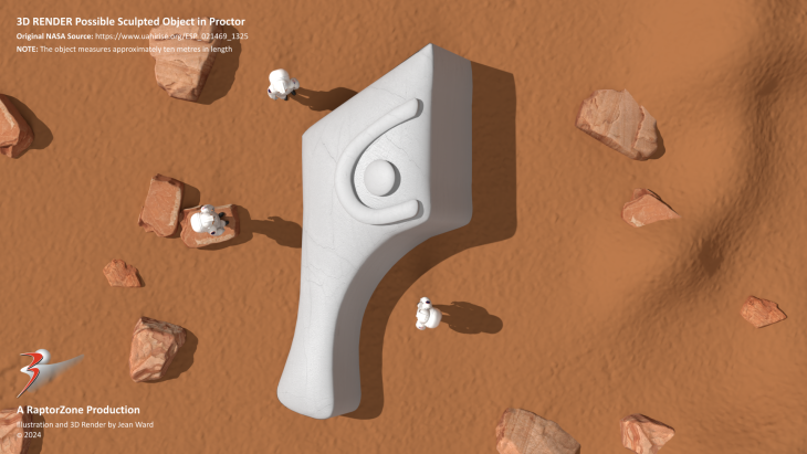 A 3D illustration/artists impression of the anomalies (click for larger image)