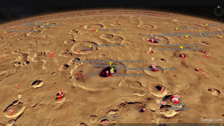 An elevated view of this site being analyzed