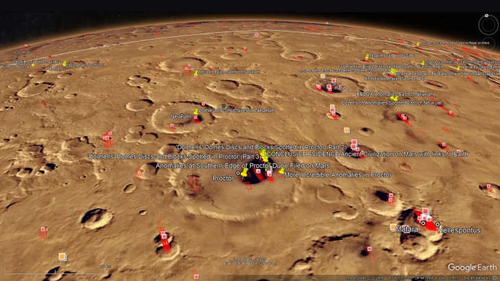 An elevated view of this site being analyzed