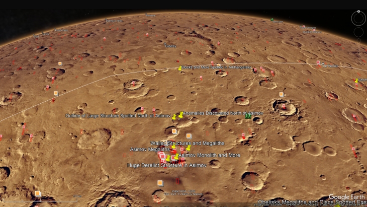 An elevated view of this site being analyzed