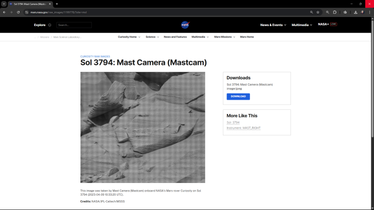 Original NASA source page (click for larger image)
