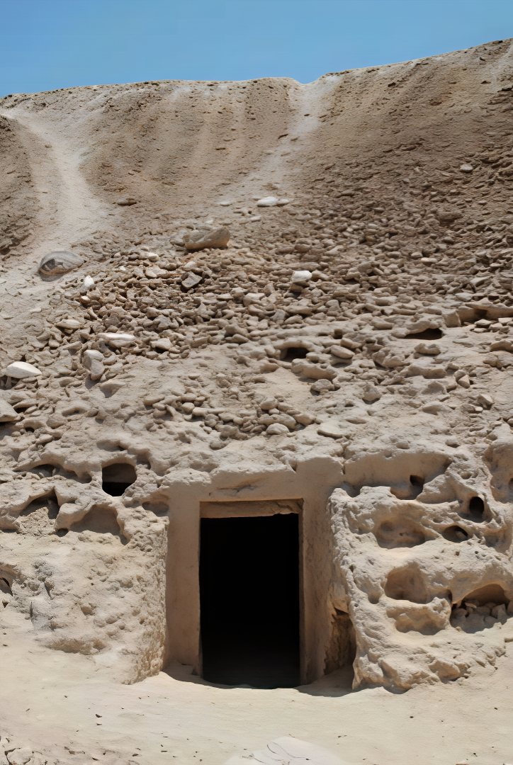 Entrance to the tomb of Uky found here on Earth