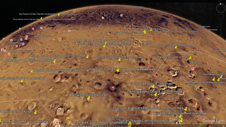 An elevated view of this site being analyzed (click for larger image)