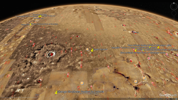 Elevated view of the site as seen in Google Earth Pro (click for larger image)