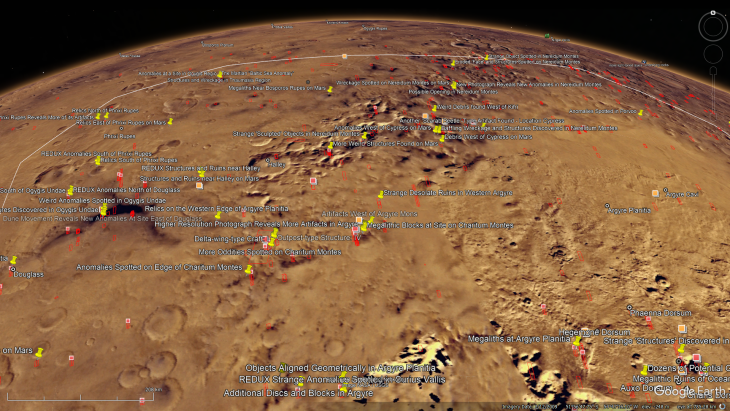 Elevated view of the site as seen in Google Earth Pro (click for larger image)