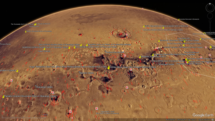 Elevated view of the site as seen in Google Earth Pro (click for larger image)
