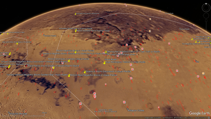 Elevated view of the site as seen in Google Earth Pro (click for larger image)