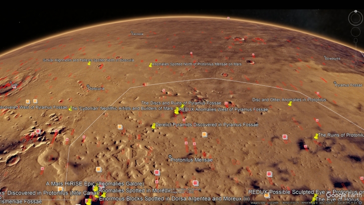 Elevated view of the site as seen in Google Earth Pro (click for larger image)