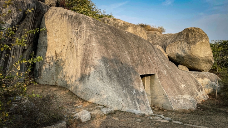 Barabar Hill found here on Earth (click for larger image) Credit: x.com/MEGALITHOMANIA