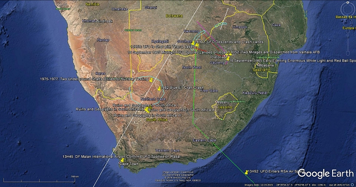 The 1982 UFO Incident, zoomed in - Source: Google Earth