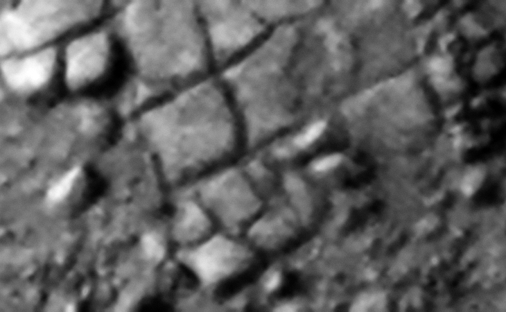 Tightly packed megalithic blocks or slabs