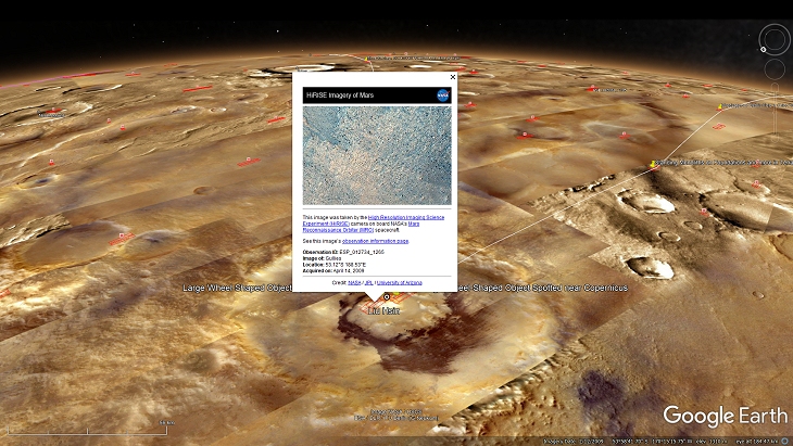 An elevated view of this site being analyzed