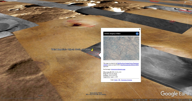 An elevated view of this site being analyzed