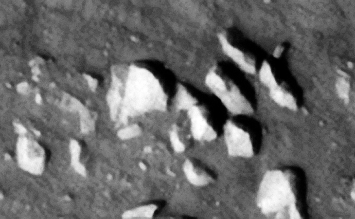 Pieces of a statue or structure