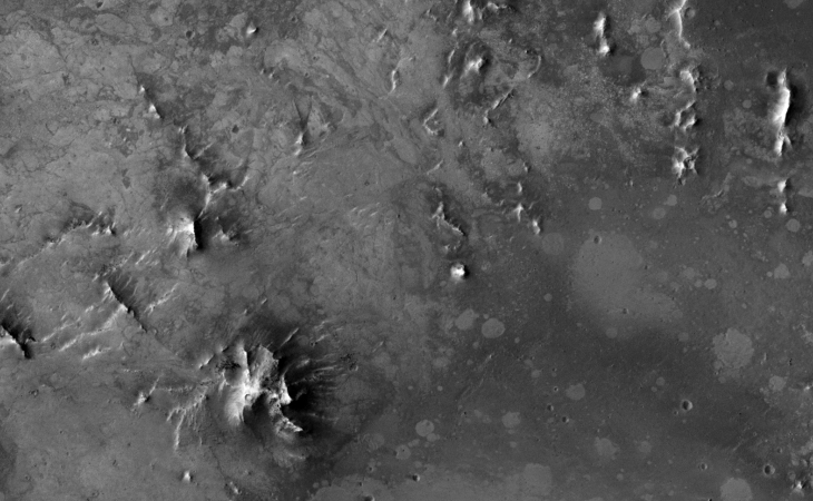 Metallic looking smashed craft or structure?