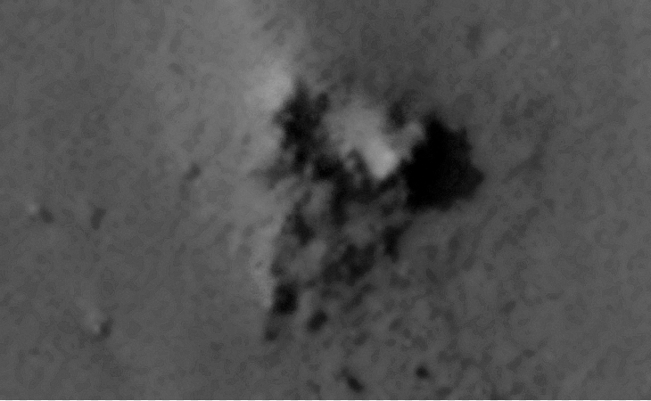 Crashed craft and secondary debris?