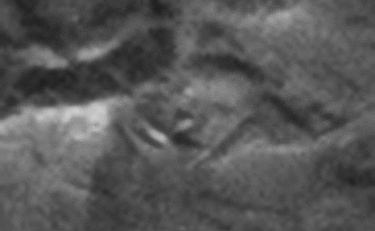 Reflective pipe-shaped debris?