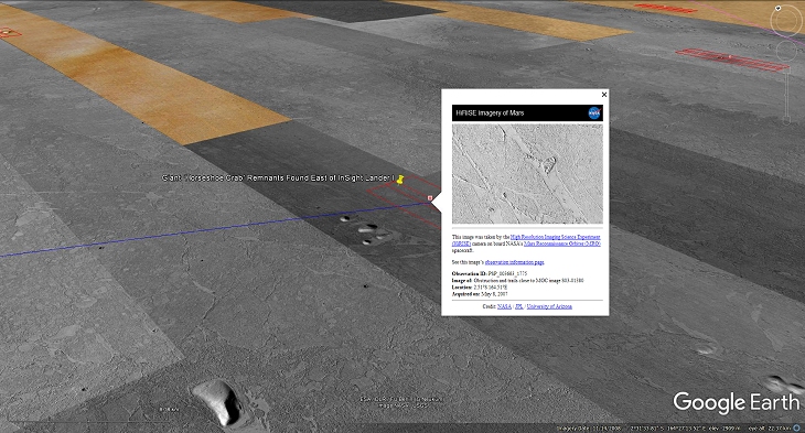 An elevated view of this site being analyzed