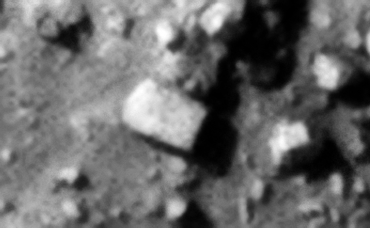 Rectangular metal plat or megalith