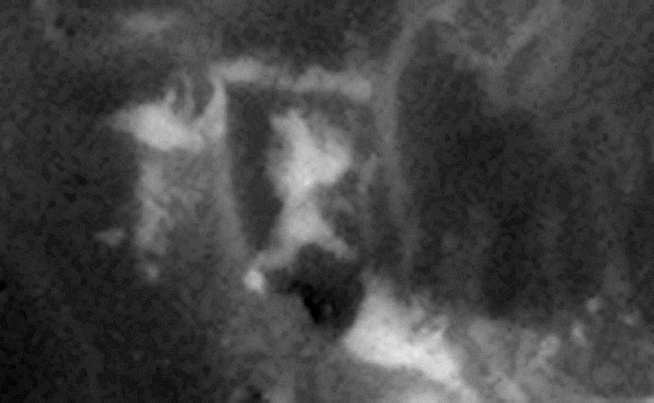 Walled, rectangular structure with huge megalith on top of smaller rectangular base?