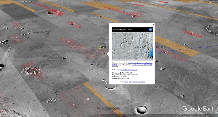 An elevated view of this site being analyzed