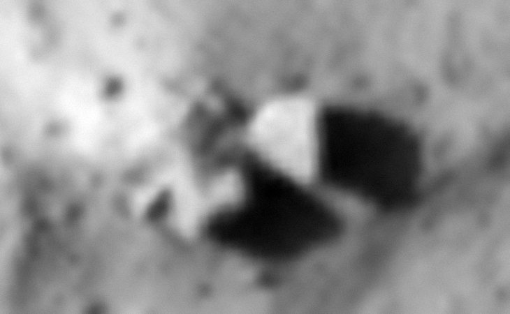 Destroyed machine parts? Check out the semi-circular piece to the right