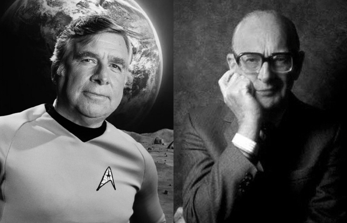 Eugene Roddenberry and Sir Arthur C. Clarke