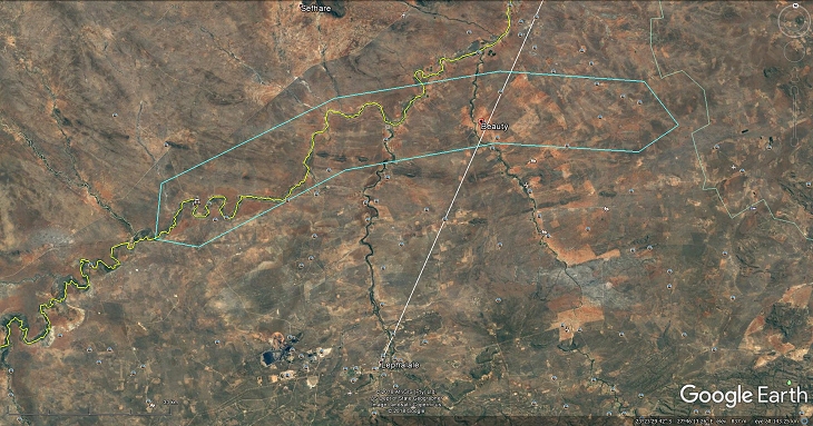 Object must have hit the ground near Beauty, between the Tambotie and Palele rivers