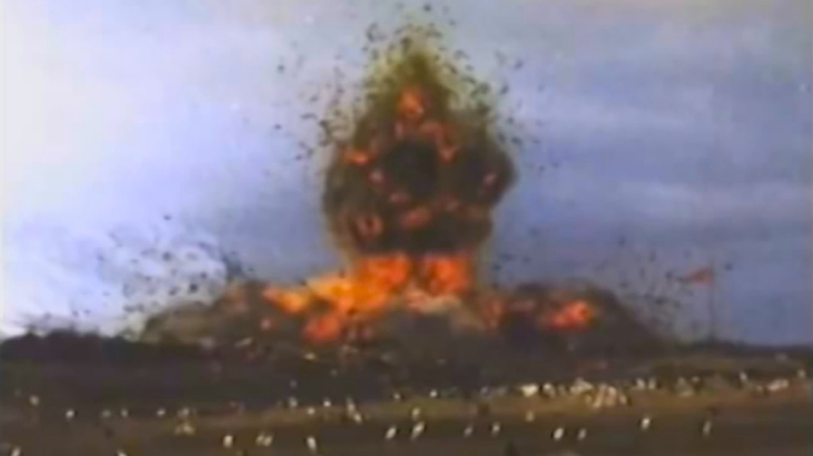 Destruction of the bases at Thule Island - Source: Miles Johnston