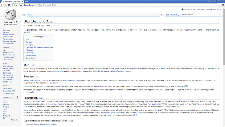 The Blue Diamond Affair - Source: wikipedia.org